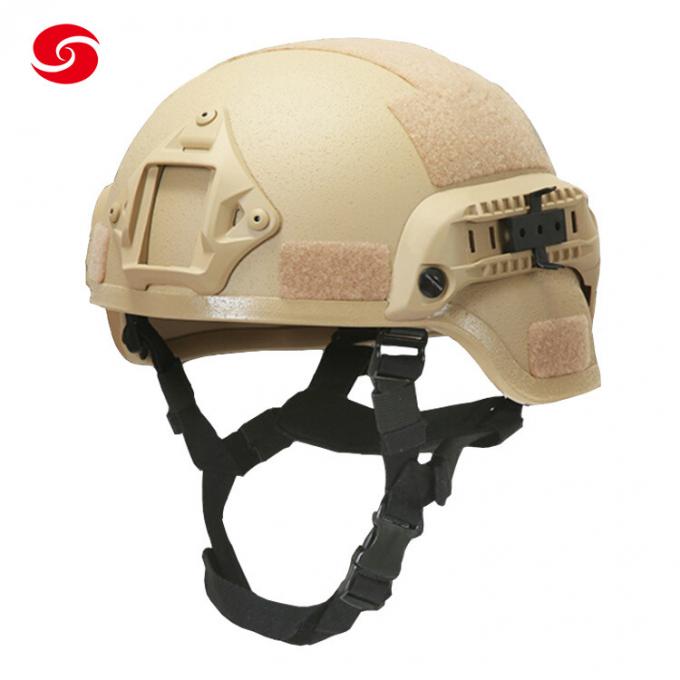 Khaki Us Nij Iiia PE Aramid Army Bullet Proof Helmet/Police Military Tactical Mich Bulletproof Helmet