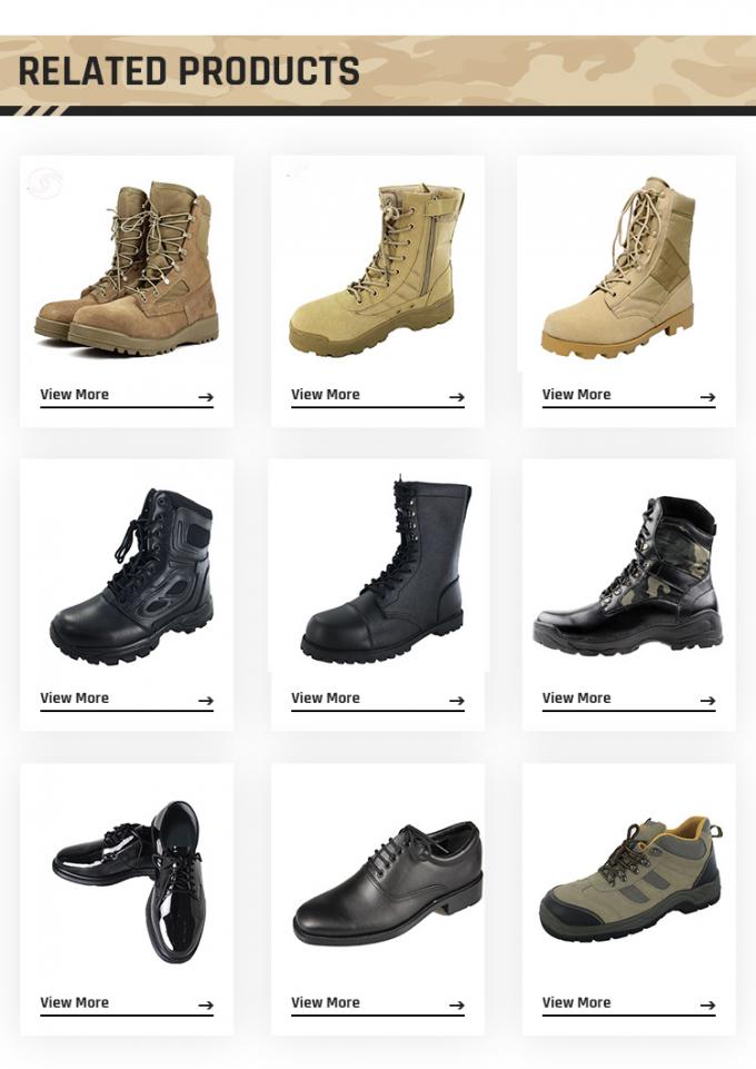 Cow Leather Cushioning Desert Combat Military Tactical Army Boots